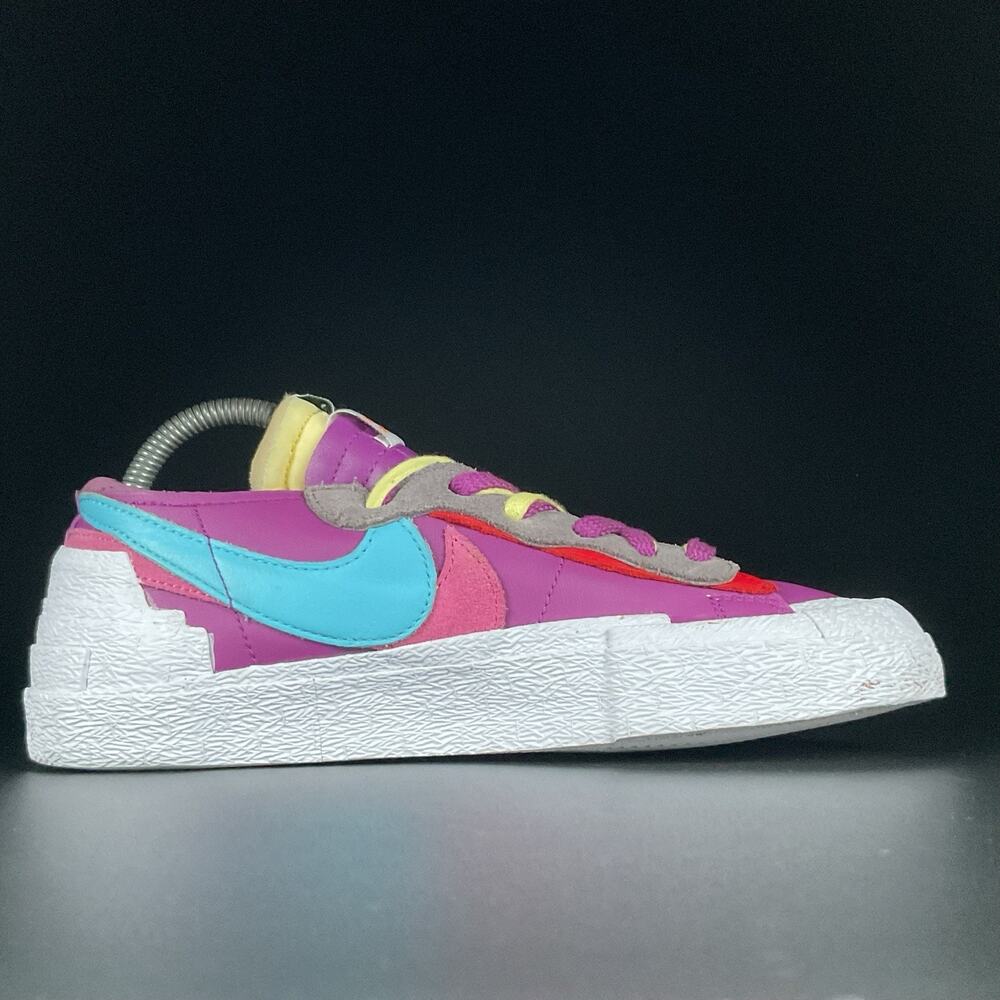 Men’s 6.5 Women’s 8 Nike Blazer Low Sacai Kaws Purple Dusk Casual Sneakers Shoes - Picture 5 of 9